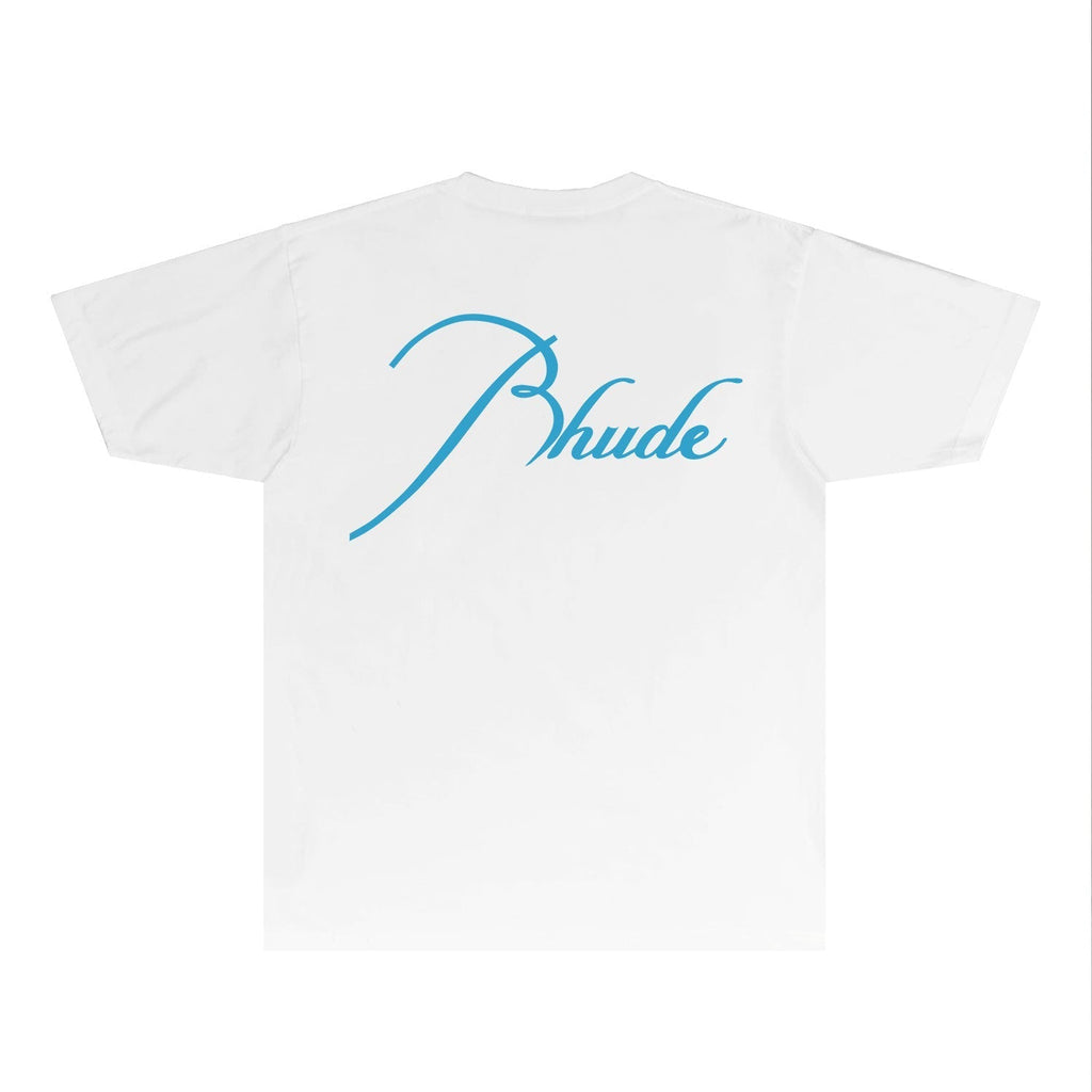 Rhude T-shirts Printed Trendy Pure Cotton