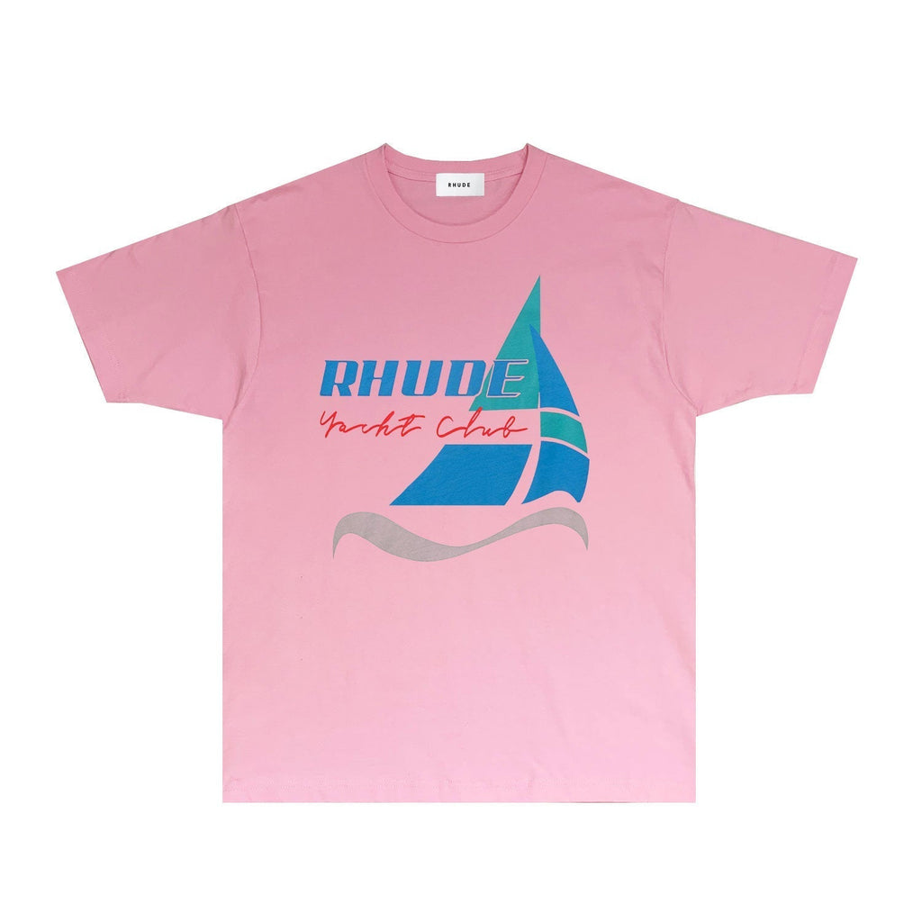 Rhude T-shirts Printed Trendy Pure Cotton