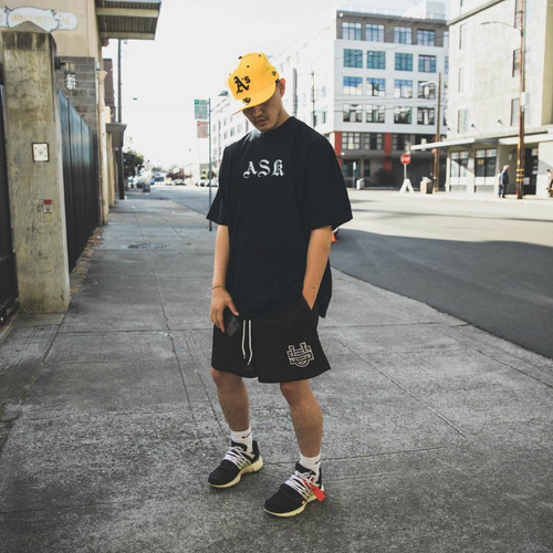 Askyurself T-shirts Summer Loose Men's Fog Short Sleeve T-shirt Summer