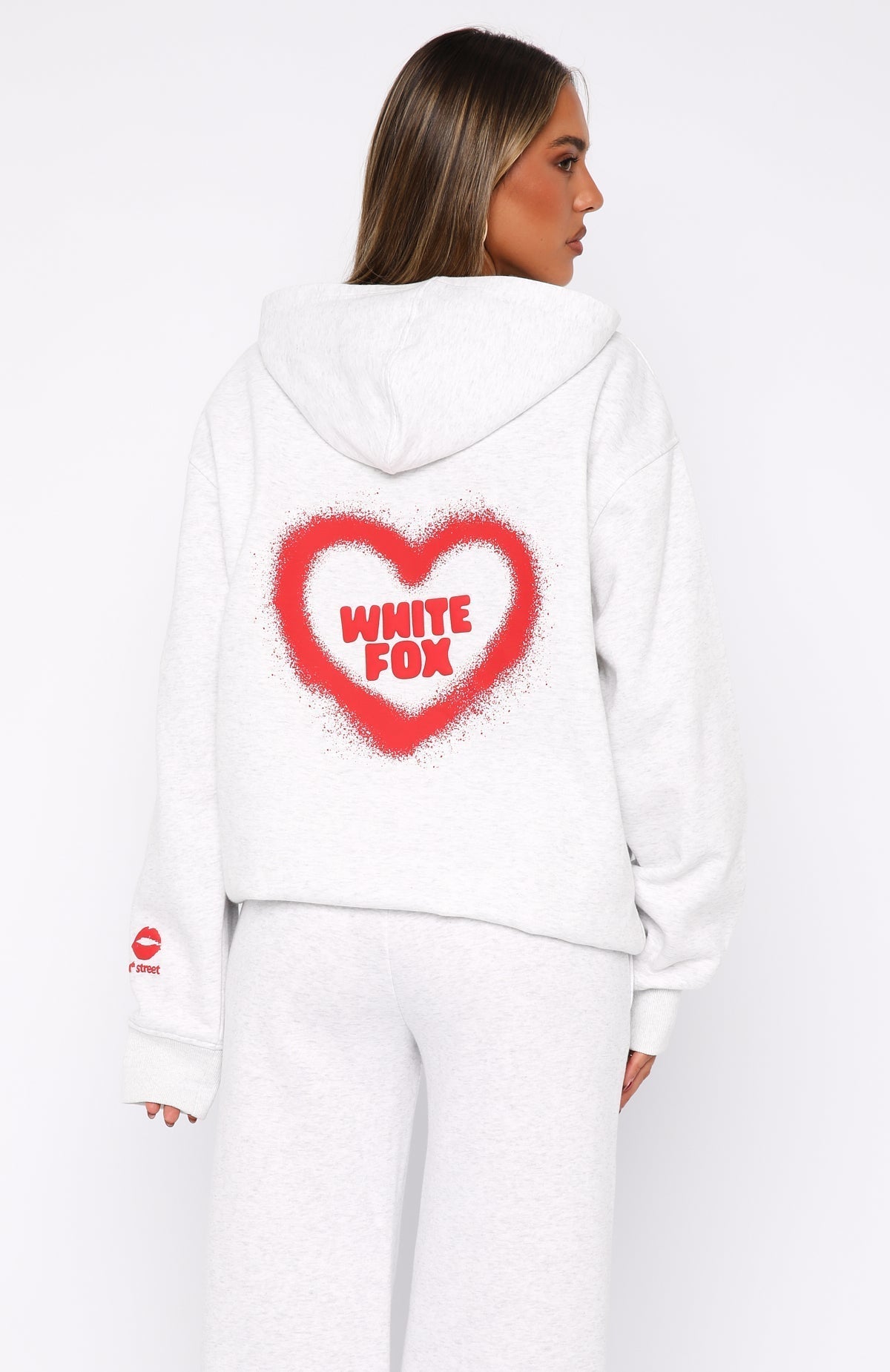 11th Street City Girl At Heart Oversized Hoodie - Cherry Glaze