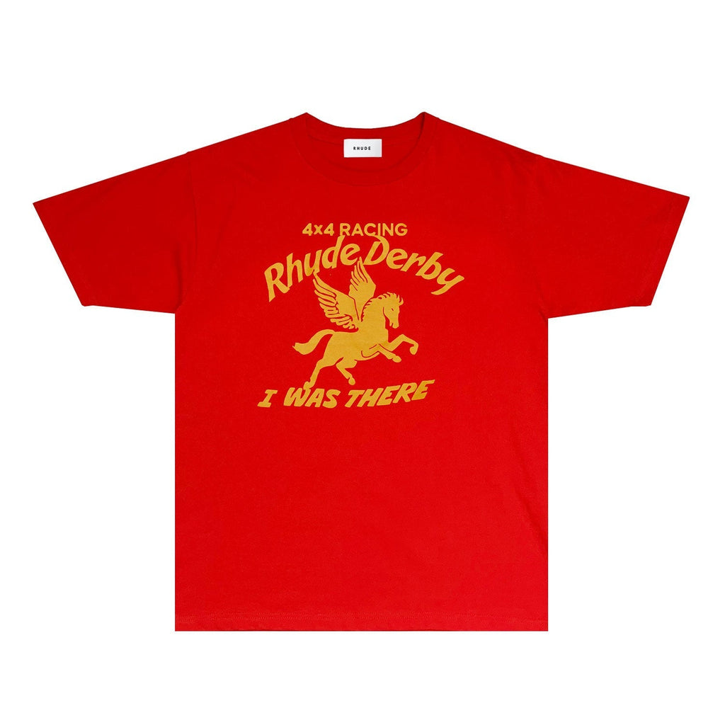 Rhude T-shirts Printed Trendy Pure Cotton