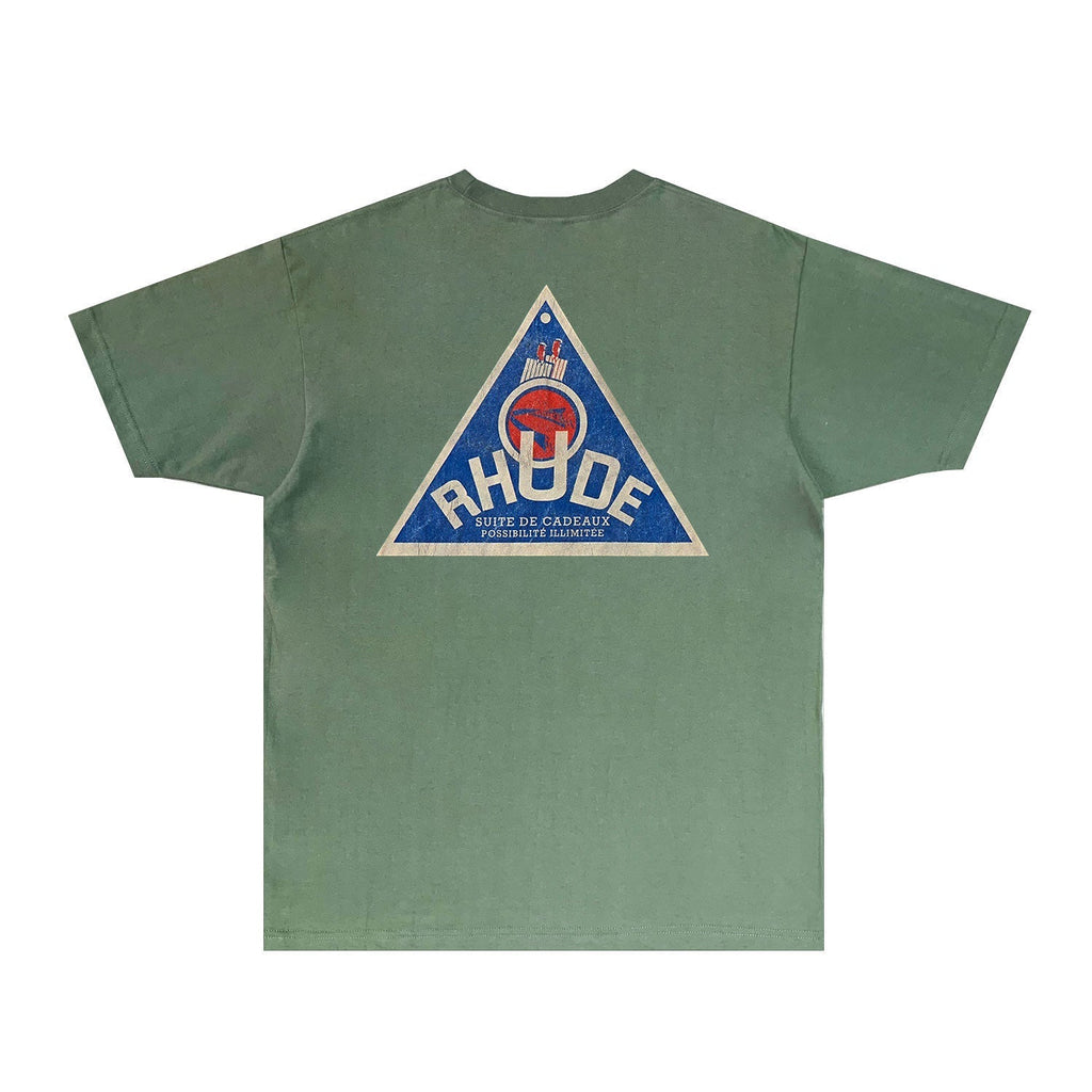 Rhude T-shirts Printed Trendy Pure Cotton
