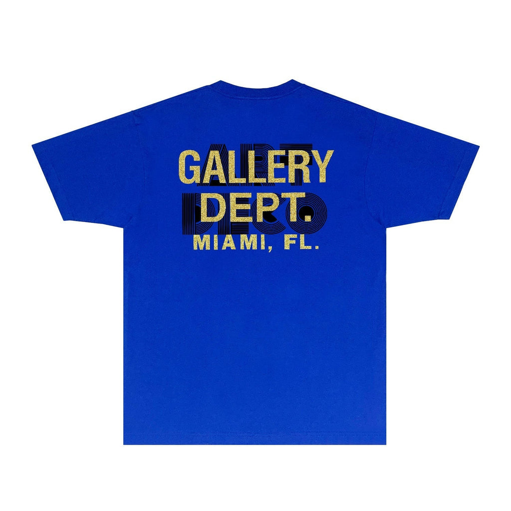 Gallery Dept T Shirt Retro Printed Loose Short-Sleeved Shirt