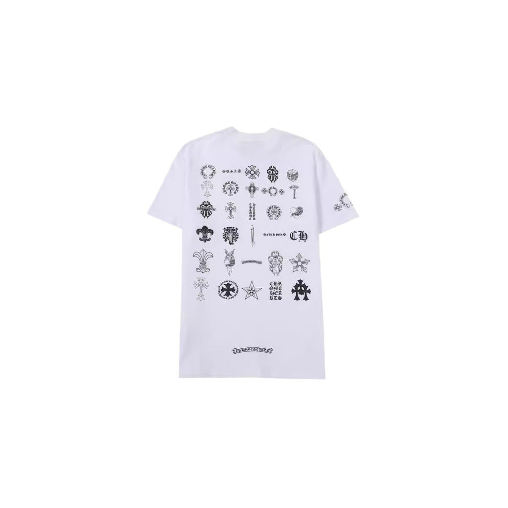 CHH Chrome Heart T Shirts T-Shirts Trendy logo print crew neck short sleeves