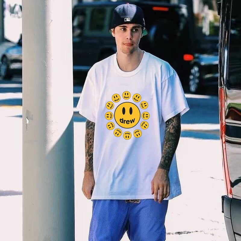 Drew T-shirts Cotton Short Sleeve Loose