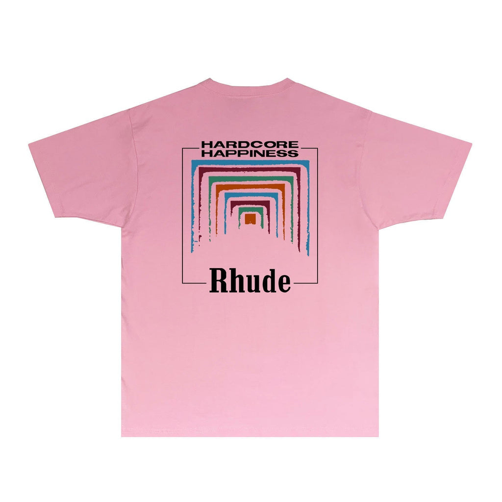 Rhude T-shirts Printed Trendy Pure Cotton