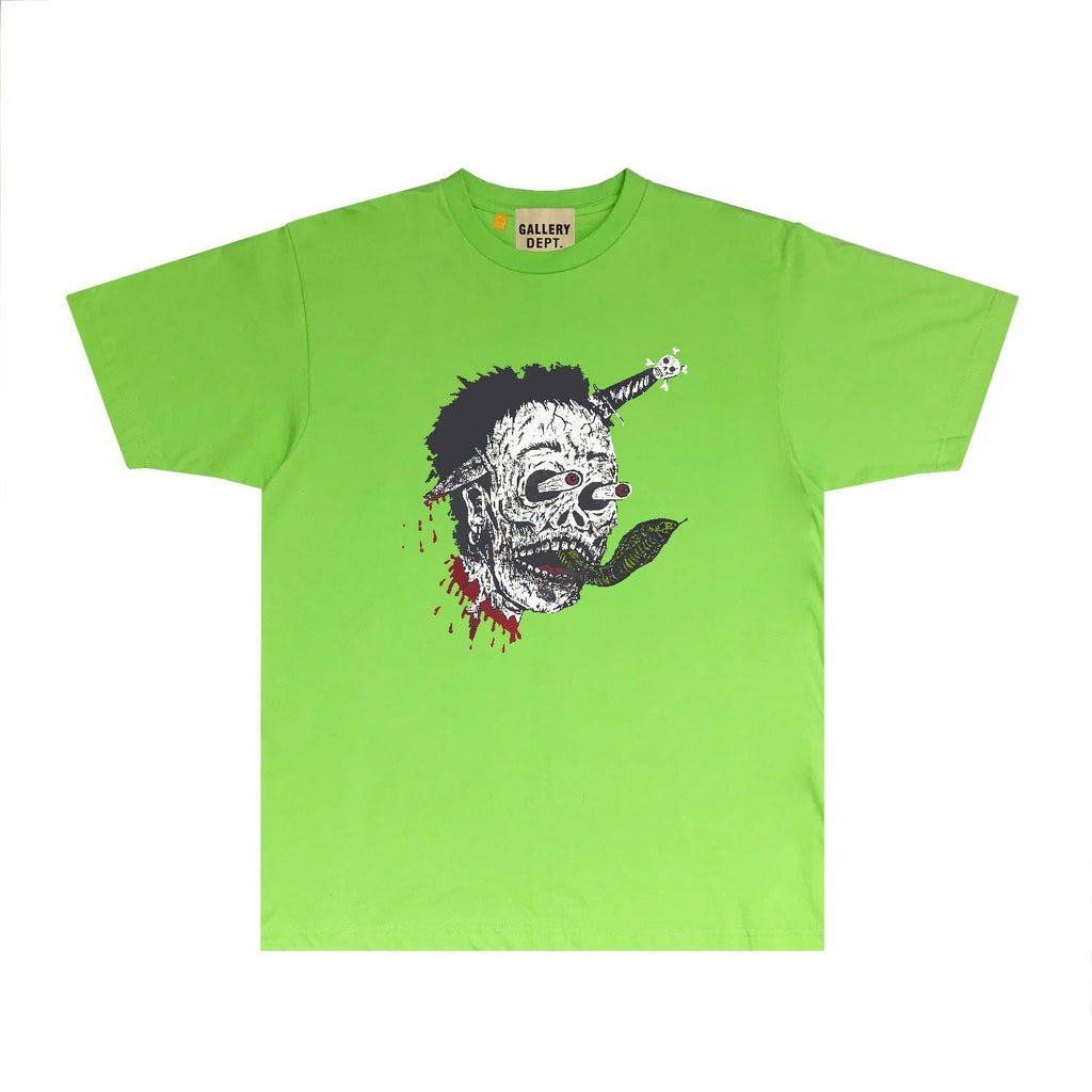 Gallery Dept T Shirt Retro Printed Loose Short-Sleeved Shirt