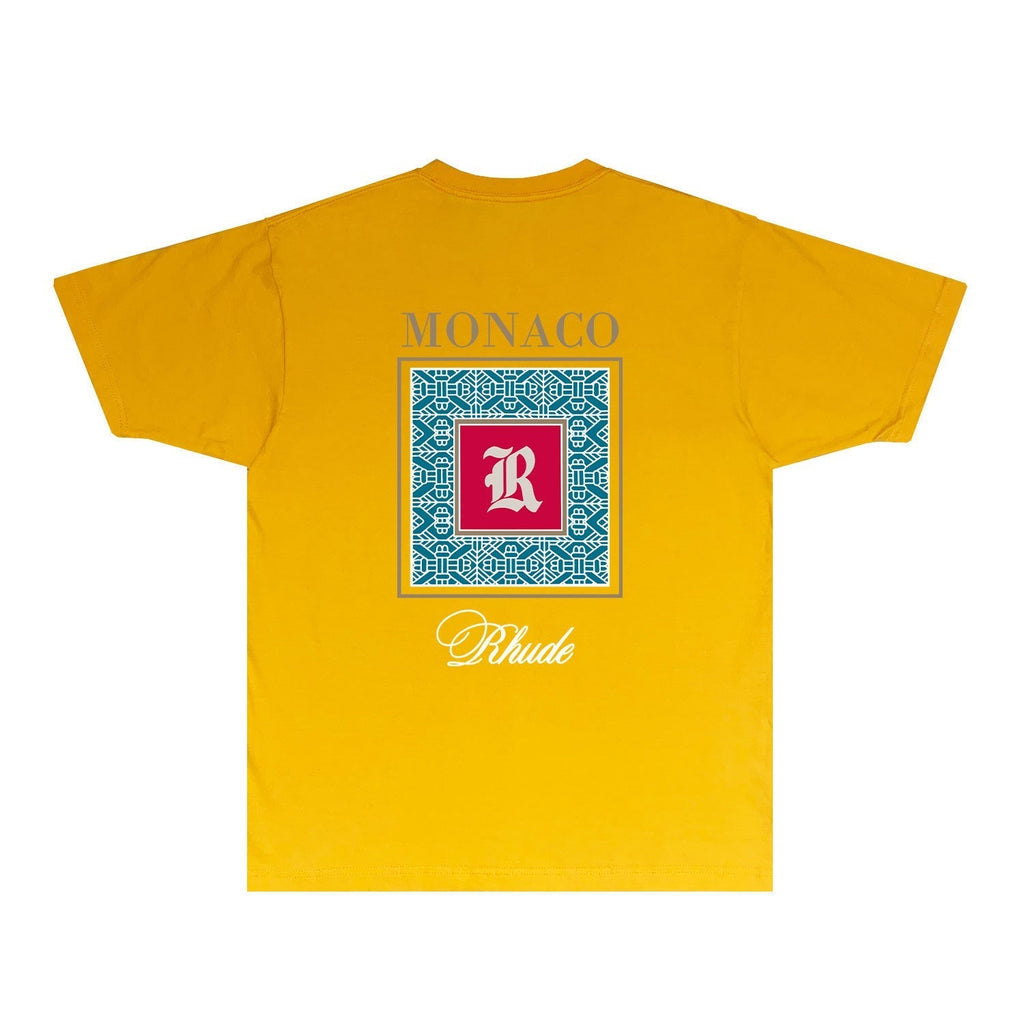 Rhude T-shirts Printed Trendy Pure Cotton